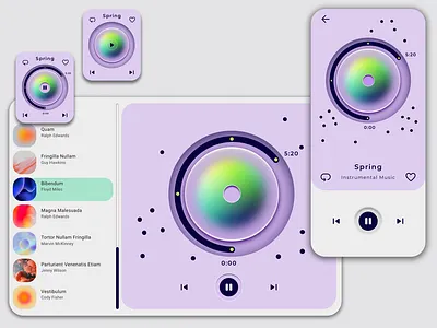 Music Player #DailyUI 009 app branding dailyui design graphic design illustration minimal music musicplayer musicplayerui neumorphism neuro player typography ui uichallange uidaily ux vector