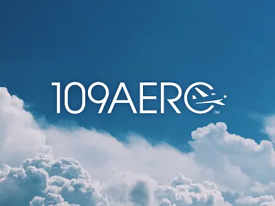 109 Aero aero airplane branding graphic design logo mark plane