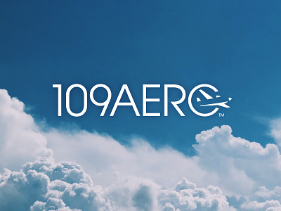 109 Aero aero airplane branding graphic design logo mark plane