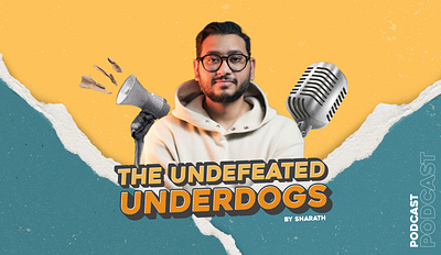 Brand Design for The Undefeated Underdogs Podcast brand guidelines branding community graphic design growth marketing motion graphics podcast podcast branding product saas theundefeatedunderdogs tone ui design