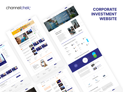 Channelchek - Noble Financial Group, Inc. graphic design ui ux vector webdesign webdevelopment