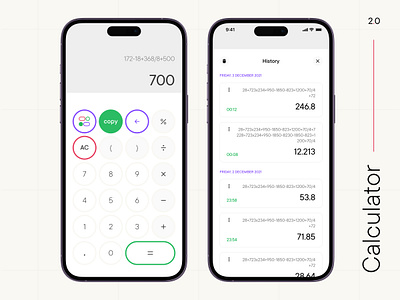 The Calculator 2.0 branding calculator counting mobile mobileux numbers studying typography ui uiux ux