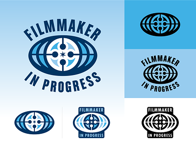 Filmmaker in Process - logo rebrand alaska anchorage aperture design film reel filmmaker globe identity logo screaming yeti syd