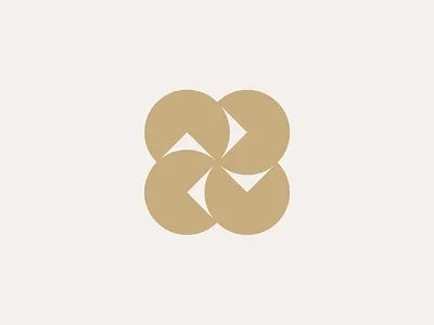 Abstract Flower Logo (For Sale) app icon symbol art branding clean design flower geometric logo logo for sale minimalism minimalist modern monogram recycle recycling slick symbol vector