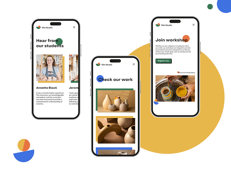 Kiln Art Studio by Alina Medvedeva on Dribbble