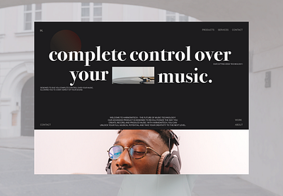 H. web music musicwebsite productdesigner uiuxdesign userinterfacedesign web webdesign website websitedesign