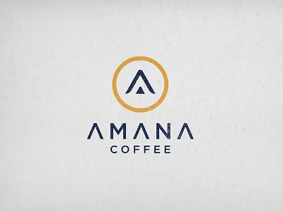 Amana Coffee Logo africa african branding cafe caffeine coffee coffee branding coffee lover fair trade logo logo branding minimal roastery rwanda simple textured