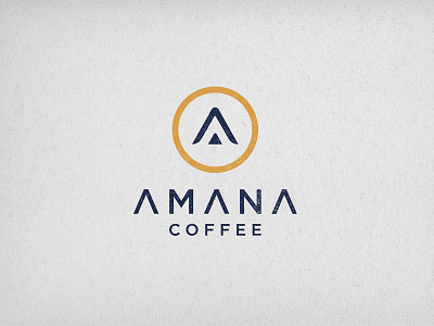 Amana Coffee Logo africa african branding cafe caffeine coffee coffee branding coffee lover fair trade logo logo branding minimal roastery rwanda simple textured