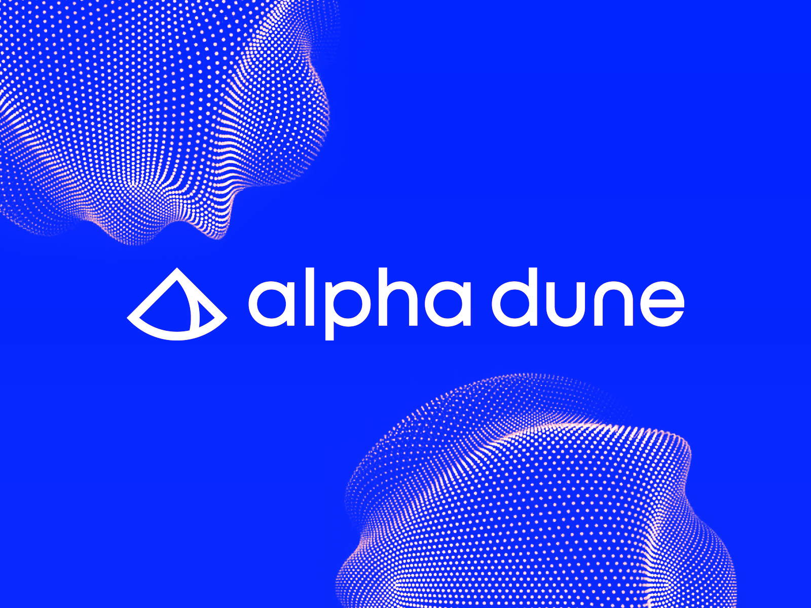 alpha dune, web3 future culture ecosystem hub logo design a abstract minimalistic modern alpha dune blockchain crypto culture d ecosystem environment future governance hub large community letter mark monogram logo logo design network overseeing eye tech technology utility web3