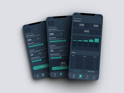 Daily Challenge - Compound interest calculator app design ui ux