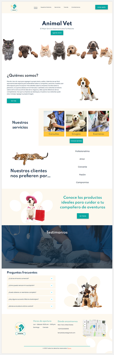 Web Veterinaria veterinaria web desing