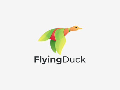 Flying Duck app branding design flying duck coloring flying duck logo graphic design icon illustration logo ui ux vector