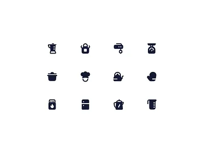 Kitchen Icons chef figma figmaicons icon icondesign iconlibrary iconpack icons iconset interfacedesign interfaceicons kitchen kitchenicon kitchenicons sidebar solid solidicon solidicons uidesign webdesign