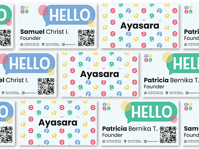 Ayasara - Business Card branding business card design graphic design illustration typography