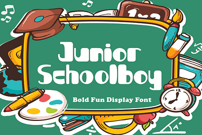 Free Bold Fun Display Font - Junior Schoolboy comic font