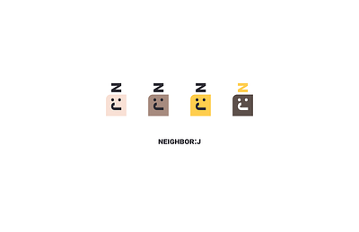 Neighbor:J branding graphic design logo