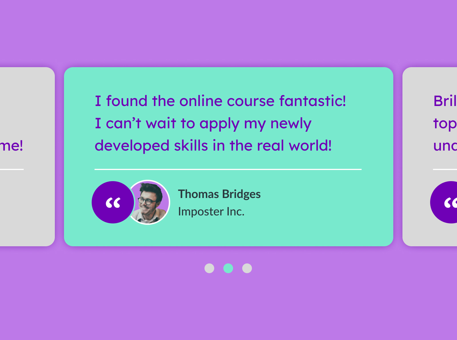 #039 Testimonials - DailyUI 039 dailyui testimonial testimonials ui