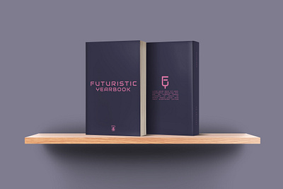 Yearbook Cover annual book cover design cover graphic minimalist purple typography cover yearbook