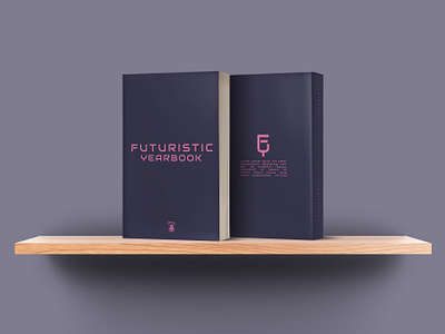 Yearbook Cover annual book cover design cover graphic minimalist purple typography cover yearbook