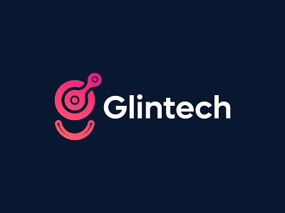 Glintech Logo branding design logo logo design logo designer logo folio logo mark logos minimalist modern modern logo tech logo technology typography
