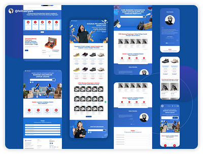 Caribarang.id - Marketplace Landing Page app application design design app design landing page design website e commerce landing page landing page e commerce landing page website marketplace ui uiux website