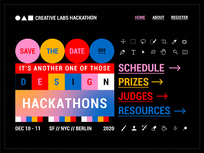 SAVE THE DATE branding clean concept creative labs design graphicdesign hackathon minimal simple