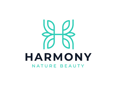 Harmony Logo beauty logo brand identity branding business logo corporate identity graphic design logo logo brand logo branding logo design logo for sale logo portfolio logo presentation logo sketch visual identity