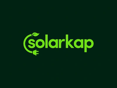 solarkap - Custom Wordmark a b c d e f g h i j k l m n battery brand identity branding custom wordmark energy lettering logo logo designer logodesign logotype o p q r s t u v w x y z power sol solar sun sustainable type typography wordmark