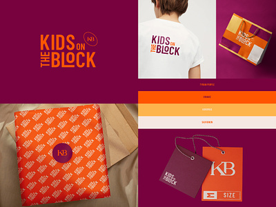 Kids on the Block™ Brand Identity. apparel brand branddesign brandidentity branding clothing fashion kidclothingbrand kids logo logodesigner logomaker logotype nextmahamud presentation startup streetwear typography urbenwear visualidentity