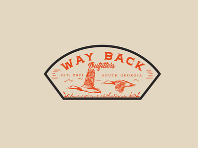 Wayback Badge Design badge design design graphic design hunting badge illustration logo logo design logos modern logo modern logo design outfitter outfitter logo outfitters simple logo