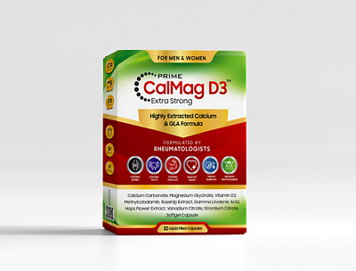 Calcium & GLA Formula Packaging Design box design branding calcium calcium gla dietary supplement health india pharma india pharma product medicine medicine packaging packaging design pharma product product designer