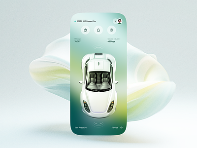 Manage Car app automobile car concept design flat ios minimal ui ux