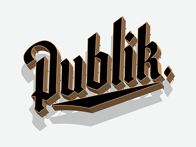 Publik branding design graphic design illustrator letter lettering letters logo publik rebrand shad vector