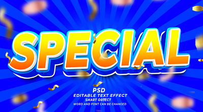 Special discount sale 3d editable text effect PSD template 3d text effect psd big offer text effect text effect