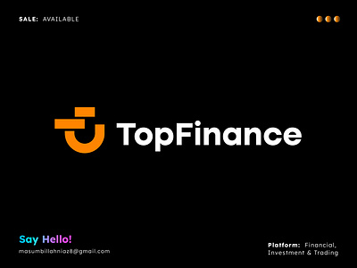 TopFinance Logo- Investment, trading Logo Design- Branding brand identity branding design f letter f logo finance logo financial investment investment logo logo logo design logodesign logos minimalist t letter t logo tf topfinance trading trading logo