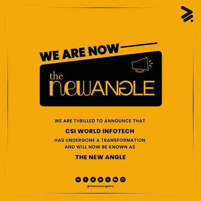 CSI World Infotech is now The New Angle