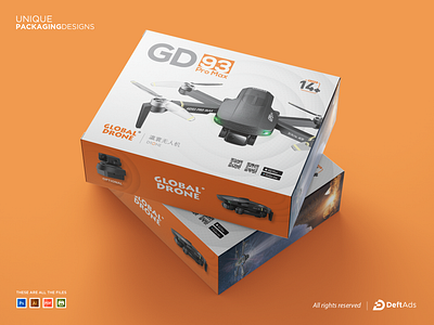 Drone camera box Design box box art box design box mockup box packaging cardboard box label label packaging mockup packagedesign packaging packaging box design packaging mockup packagingdesign product box design product branding product label product packaging web design