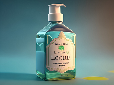 liquid soap bottle mockup