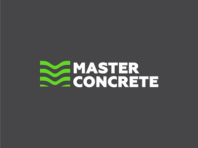 Master Concrete branding concrete logo construction helmet construction logo construction truck graphic design logo pickup truck