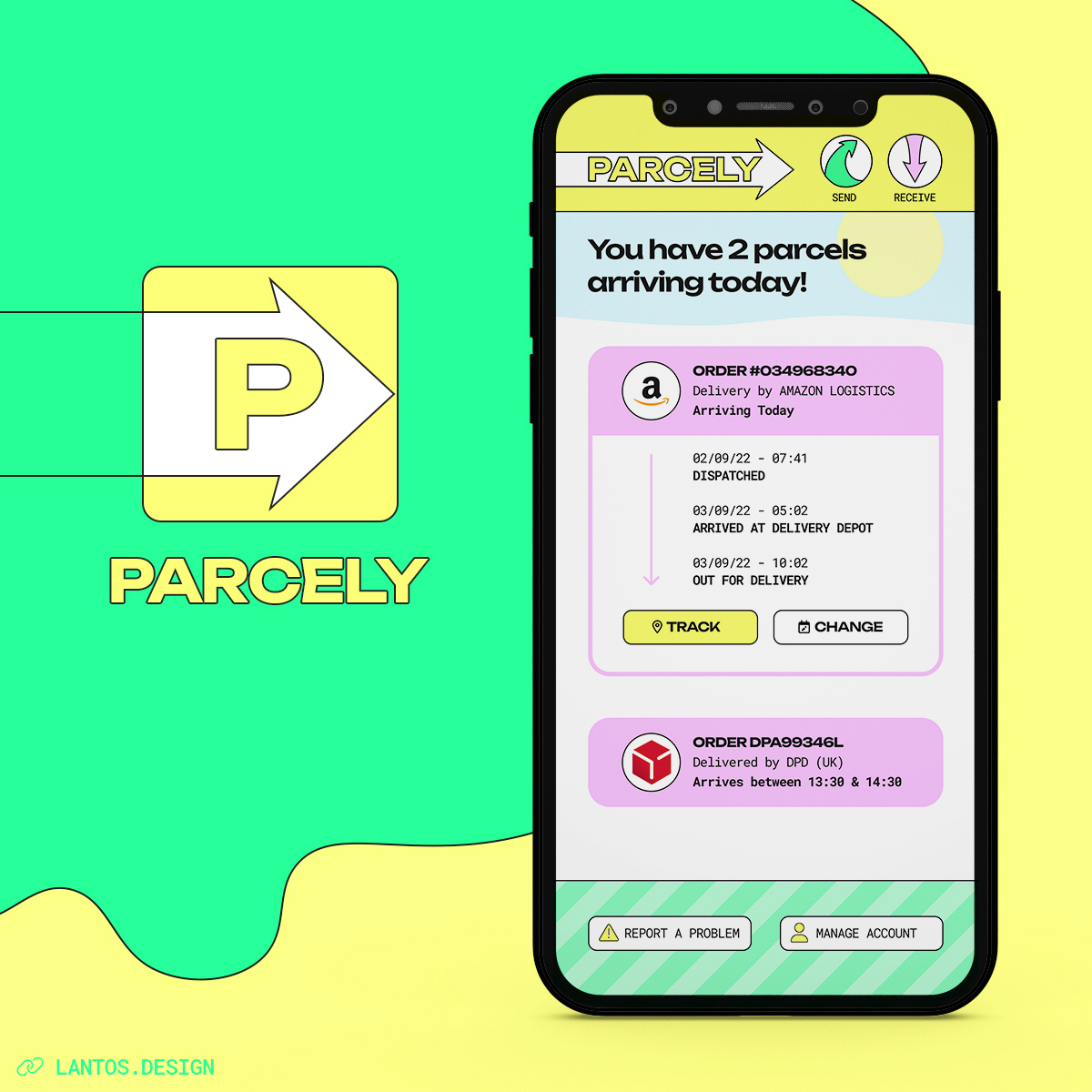 PARCELY - App UI Design app design graphic design ui ux