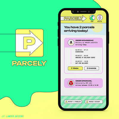 PARCELY - App UI Design app design graphic design ui ux