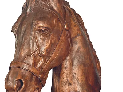 Force bronze lost wax metal sculpture