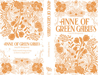 Anne of Green Gables illustration, typography & Pattern book color cover edition flowers foil graphism illustration lettering lines pattern typography