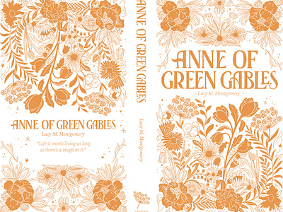 Anne of Green Gables illustration, typography & Pattern book color cover edition flowers foil graphism illustration lettering lines pattern typography