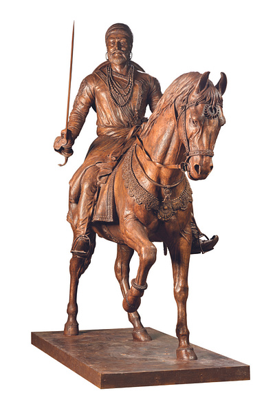 Chatrapati Maharaj bronze lost wax metal sculpture