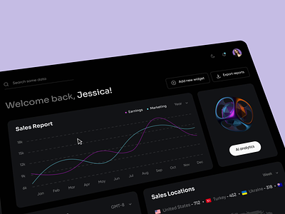 Analythis - Widgets management animation animation dashboard dashboard design motion graphics platform design ui ux uxui web app web application widget widget design