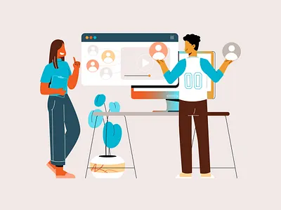 Identify And Know Your Audience flat illustration graphic design illustration ui illustration