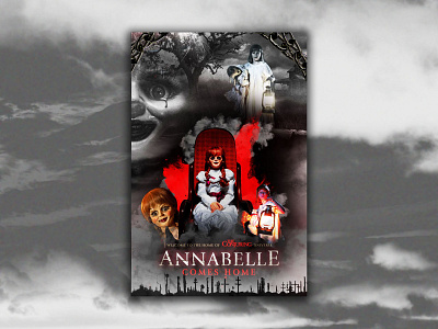 Annabelle banner banner design design gghost graphic graphic design