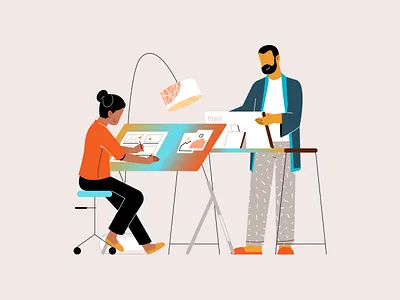 Scripting Writing and Storyboard Creation drawing flat illustration illustration scripwriting storyboarding ui illustration