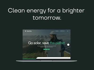 Solar Wise : Website design artonest artonest design batery clean design electricity energy figma graphic design hydropower landing page manufacture product design solar solar panel solar power technology ui ux website